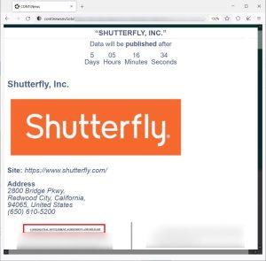 conti shutterfly hack