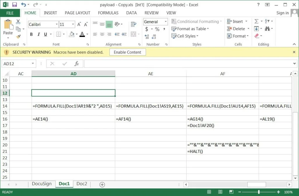 excel 4.0 bug